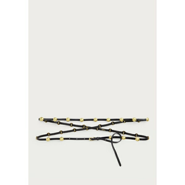 ラルフローレン レディース ベルト アクセサリー LEATHER SKINNY BELT - Belt - black