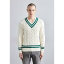 ラルフローレン メンズ ニット&セーター アウター CRICKETVN LONG SLEEVE PULLOVER - Jumper - cricket crea...