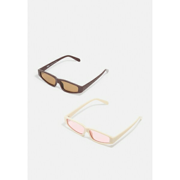 アーバン クラシックス メンズ サングラス・アイウェア アクセサリー SUNGLASSES LEFKADA UNISEX 2 PACK - Sunglasses - brown/offwhite/pink