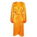 yz lo[t[hXh fB[X s[X gbvX Fleck Vienna Wrap Dress Orange