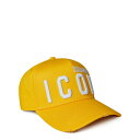 【送料無料】 ディースクエアード メンズ 帽子 アクセサリー Icon Logo Cap Yellow M2643