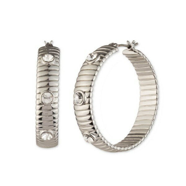 【送料無料】 ラルフローレン レディース ピアス＆イヤリング アクセサリー Ladies Lauren Ralph Lauren Omega Hoop Earrings Silver