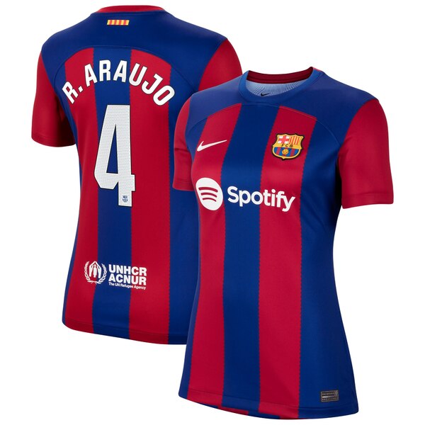 ナイキ レディース ユニフォーム トップス Ronald Araujo Barcelona Nike Women's 2023/24 Home Replica Jersey Royal