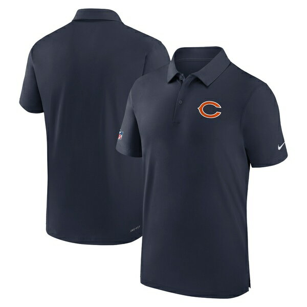 ナイキ メンズ ポロシャツ トップス Chicago Bears Nike Sideline Coaches Performance Polo Navy