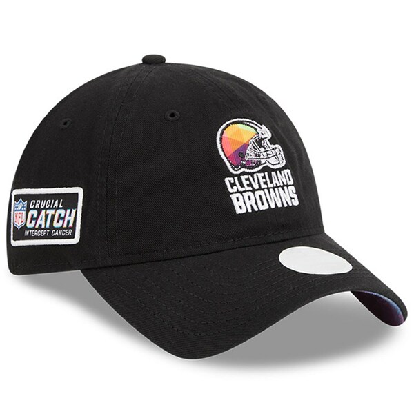 ˥塼 ǥ ˹ ꡼ Cleveland Browns New Era Women's 2023 NFL Crucial Catch 9TWENTY Adjustable Hat Black