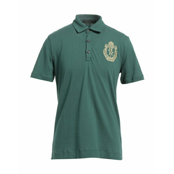 【送料無料】 ビリオネア メンズ ポロシャツ トップス Polo shirts Dark green