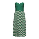 【送料無料】 エリザベスフランキ レディース ワンピース トップス Midi dresses Green