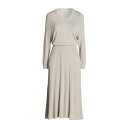 【送料無料】 リビアナコンティ レディース ワンピース トップス Midi dresses Light grey