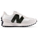 New Balance ニューバランス レディース スニーカー 【New Balance 327 White Dark Green (Women's)】 サイズ US_8(25.0cm) White/Dark Green