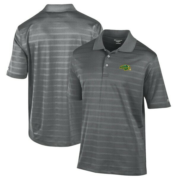 `sI Y |Vc gbvX NDSU Bison Champion Textured Solid Polo Gray