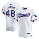 ナイキ メンズ ユニフォーム トップス Jacob deGrom Texas Rangers Nike Home Limited Player Jersey -