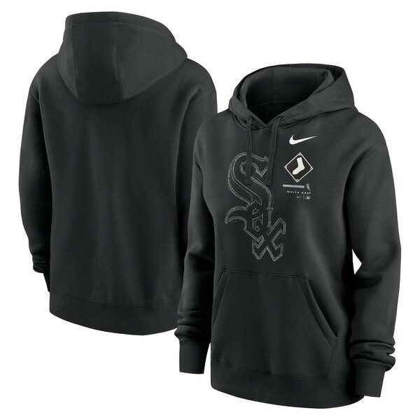 ナイキ レディース パーカー・スウェットシャツ アウター Chicago White Sox Nike Women's Big Game Pullover Hoodie Black