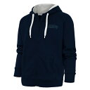 アンティグア レディース パーカー・スウェットシャツ アウター Seattle Seahawks Antigua Women's Tonal Logo Victory FullZip Hoodie -