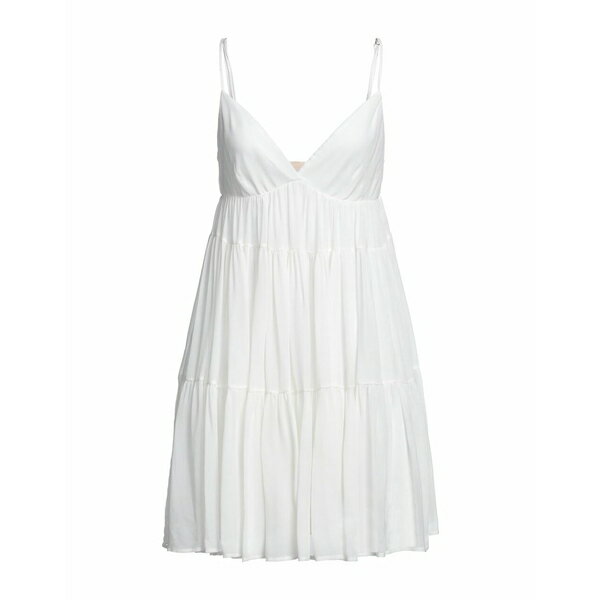 【送料無料】 アニエバイ レディース ワンピース トップス Mini dresses White