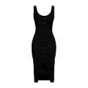  エーケプ レディース ワンピース トップス Midi dresses Black