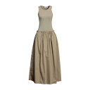 【送料無料】 アッシュ レディース ワンピース トップス Maxi dresses Khaki