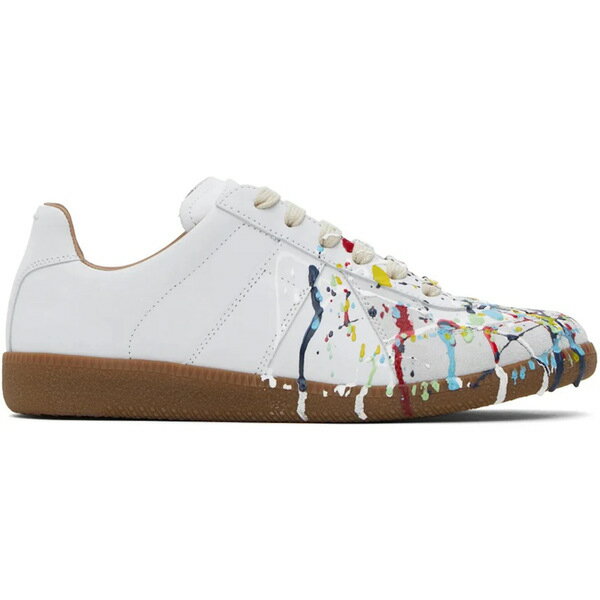 Maison Margiela マルタンマルジェラ メンズ スニーカー 【Maison Margiela Replica】 サイズ EU_43(28.0cm) White Painter