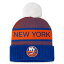 ファナティクス レディース 帽子 アクセサリー New York Islanders Fanatics Branded Women's Authentic Pro Rink Cuffed Knit Hat with Pom Royal/Orange