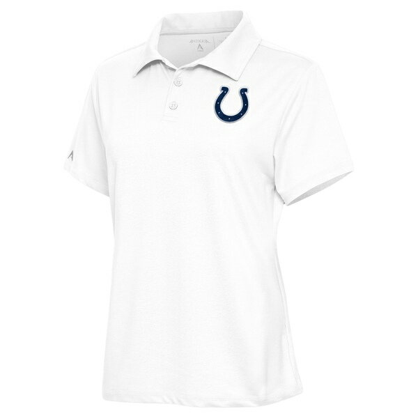 【送料無料】 アンティグア レディース ポロシャツ トップス Indianapolis Colts Antigua Women's Motivated Polo White