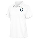 【送料無料】 アンティグア レディース ポロシャツ トップス Indianapolis Colts Antigua Women's Motivated Polo White