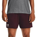 A_[A[}[ Y n[tV[c {gX Under Armour Men's Rival Terry 6h Shorts Dark Maroon