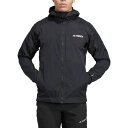 アディダス メンズ ジャケット＆ブルゾン アウター Adidas Terrex Mens Xperior Hybrid Rain Jacket Black