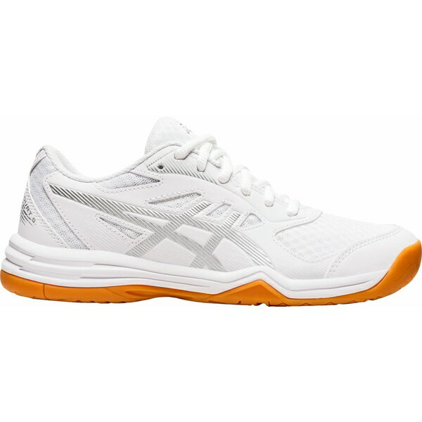 アシックス レディース バレーボール スポーツ ASICS Women's Upcourt 5 Volleyball Shoes White/Silver