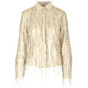 アミリ レディース シャツ トップス Sequins Embellished Shirt White