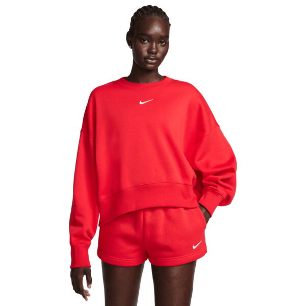 ナイキ レディース パーカー・スウェットシャツ アウター Nike NSW Style Fleece Crew OOS University Red
