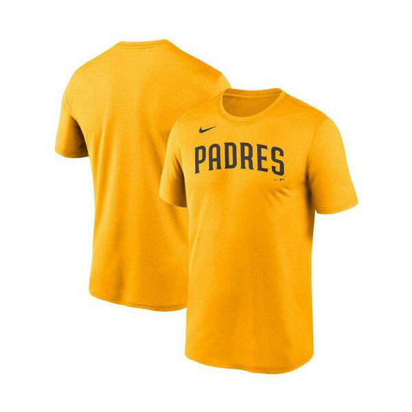 ナイキ レディース Tシャツ トップス Men's Gold San Diego Padres Wordmark Legend T-shirt Gold