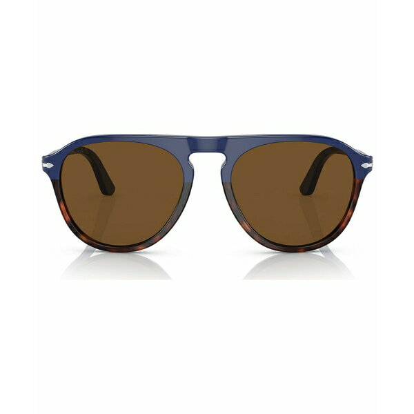 ペルソル メンズ サングラス・アイウェア アクセサリー Unisex Polarized Sunglasses, 0PO3302S11785755W Blue