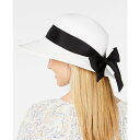 ドーフマン パシフィック レディース 帽子 アクセサリー Scala Grosgrain Ribbon Cloche White