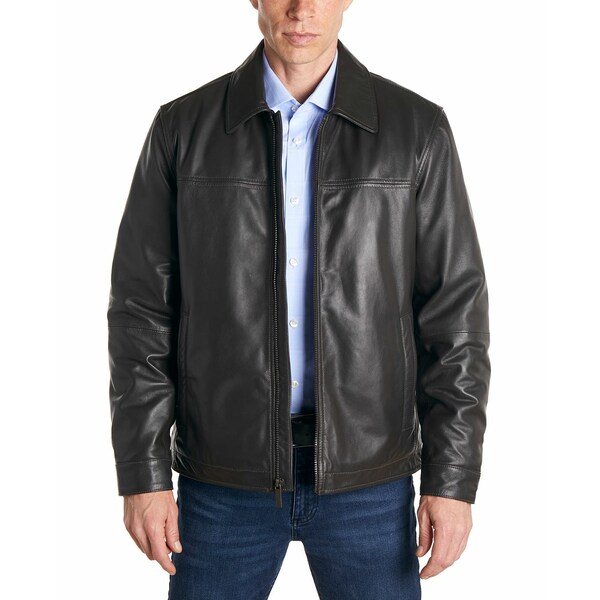 ペリーエリス メンズ ジャケット＆ブルゾン アウター Men 039 s Classic Leather Jacket Brown