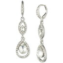 ジバンシー メンズ ピアス・イヤリング アクセサリー Pav&eacute; Crystal Orb Double Drop Earrings Rhodium