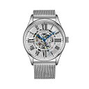 X^[O Y rv ANZT[ Men's Silver Tone Stainless Steel Bracelet Watch 42mm Silver