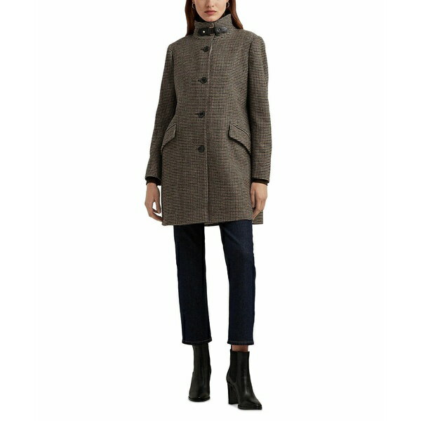 ラルフ ローレン ブルゾン レディース ラルフローレン レディース ジャケット＆ブルゾン アウター Women's Wool Blend Buckle-Collar Coat Merlot Houndstooth