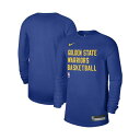 ナイキ レディース Tシャツ トップス Men's and Women's Royal Golden State Warriors 2023/24 Legend On-Court Practice Long Sleeve T-shirt Royal