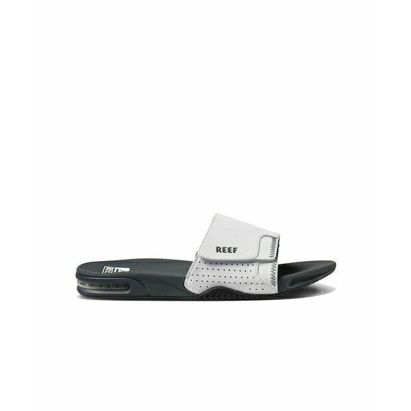 リーフ メンズ サンダル シューズ Men's Fanning Comfort Fit Slides Gray, White