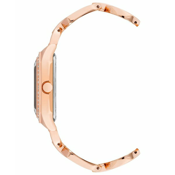 アンクライン レディース 腕時計 アクセサリー Women's Quartz Rose Gold-Tone Alloy Watch 24mm x 35.5mm Pink, Rose Gold-Tone