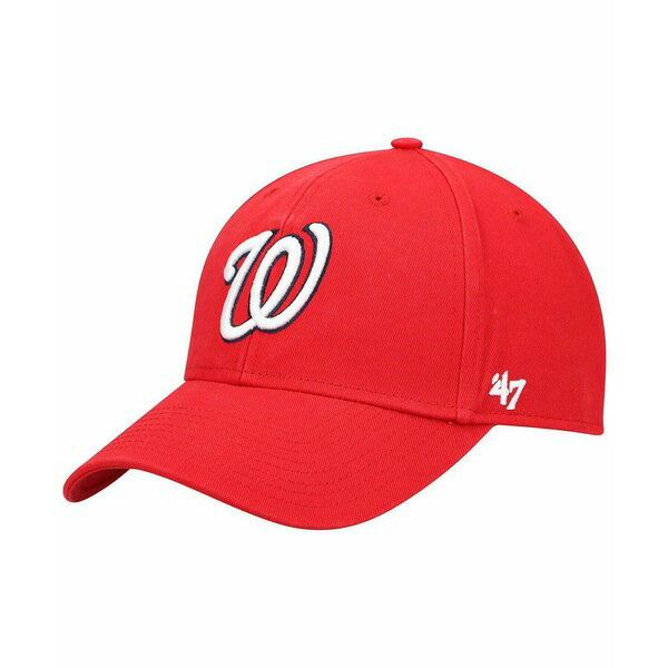 47ブランド レディース 帽子 アクセサリー Men's Red Washington Nationals Legend MVP Adjustable Hat Red