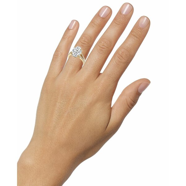 Хå꡼ߥ奫 ǥ  ꡼ Certified Lab Grown Diamond Oval Solitaire Plus Engagement Ring (7-1/2 ct. t.w.) in 14k Gold Yellow Gold