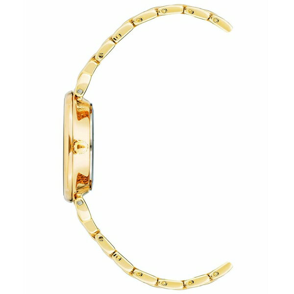 楽天astyアンクライン レディース 腕時計 アクセサリー Women's Three Hand Quartz Round Gold-Tone Alloy Link Bracelet Watch, 30mm Gold, Pink