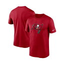 ナイキ レディース Tシャツ トップス Men's Red Tampa Bay Buccaneers Logo Essential Legend Performance T-shirt Red