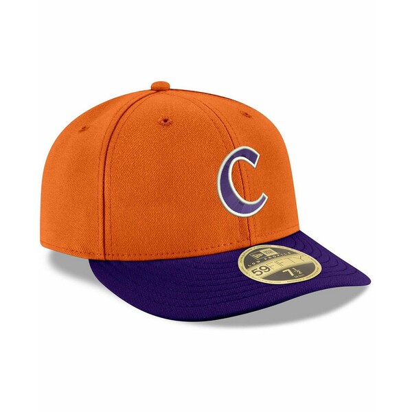 ニューエラ レディース 帽子 アクセサリー Men's Orange and Purple Clemson Tigers Basic Low Profile 59FIFTY Fitted Hat Orange, Purple