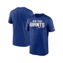 ナイキ レディース Tシャツ トップス Men's Royal New York Giants Legend Community Performance T-shirt Royal