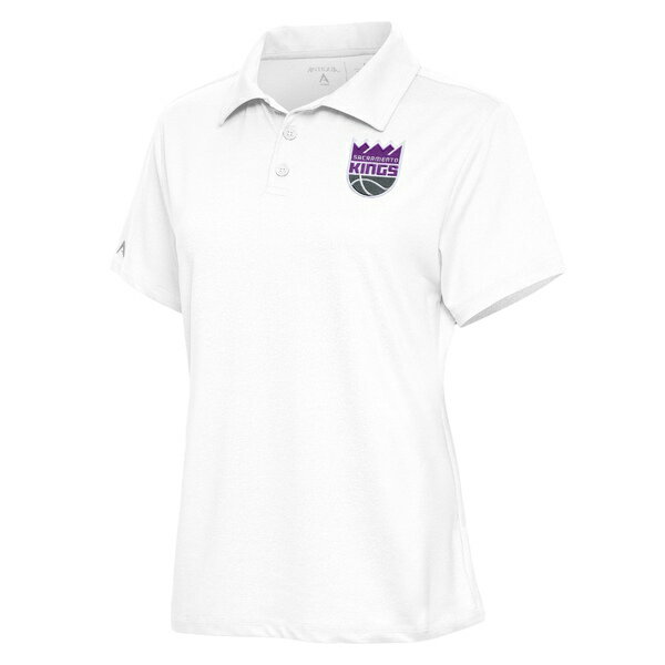 アンティグア レディース ポロシャツ トップス Sacramento Kings Antigua Women's Motivated Polo White