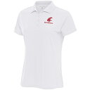 アンティグア レディース ポロシャツ トップス Washington State Cougars Antigua Women's Baseball Legacy Pique Polo White