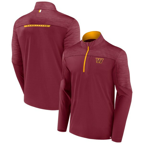 ファナティクス メンズ ジャケット＆ブルゾン アウター Washington Commanders Fanatics Branded Defender HalfZip Top Burgundy