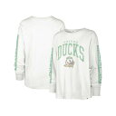 47ブランド レディース Tシャツ トップス Women 039 s White Distressed Oregon Ducks Statement SOA 3-Hit Long Sleeve T-shirt White