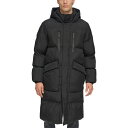 ダナ キャラン ニューヨーク メンズ ジャケット＆ブルゾン アウター Men's Quilted Hooded Duffle Parka Black